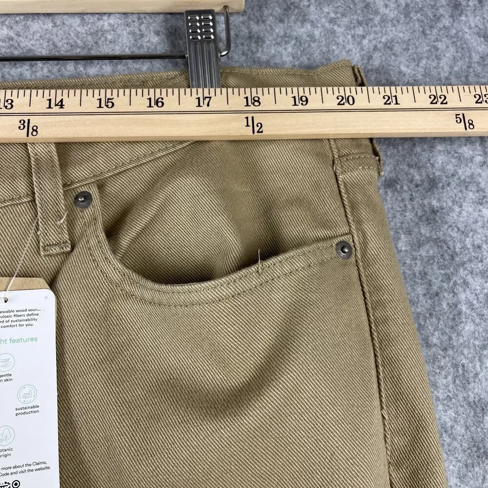 Levis 541 Athletic Taper Jeans Mens 40x30 Beige Stretch White‎ Tab 5 Pocket NEW